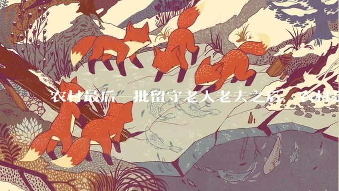 农村最后一批留守老人老去之后，农村是不是就空了？