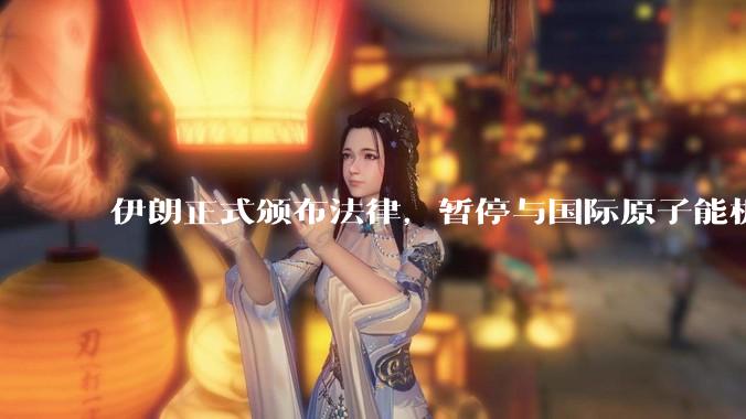 伊朗正式颁布法律，暂停与国际原子能机构合作，这意味着什么？