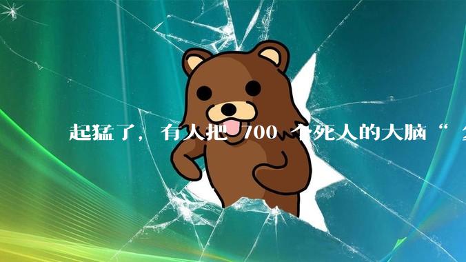 起猛了，有人把 700 个死人的大脑“ 复活 ”了。。。_实验_Bexorg_灌注