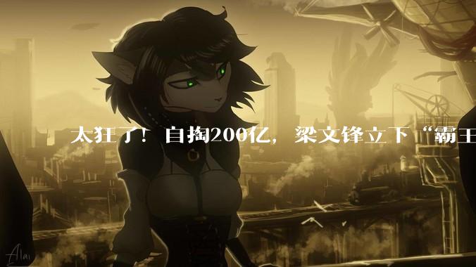 太狂了！自掏200亿，梁文锋立下“霸王条款”_融资_DeepSeek_量化投资