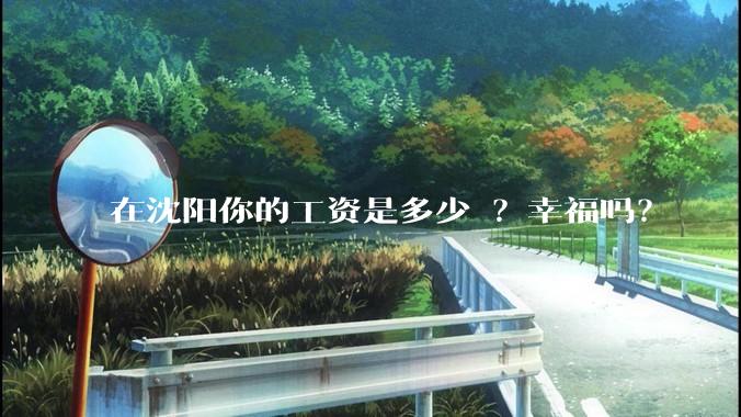 在沈阳你的工资是多少 ？幸福吗？