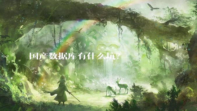 国产数据库有什么坑？